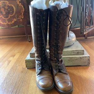 Vintage leather riding boots